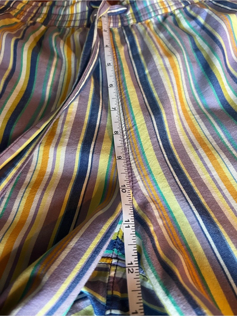 Free People Multicolor Striped Drawstring Shorts sailor sea combo